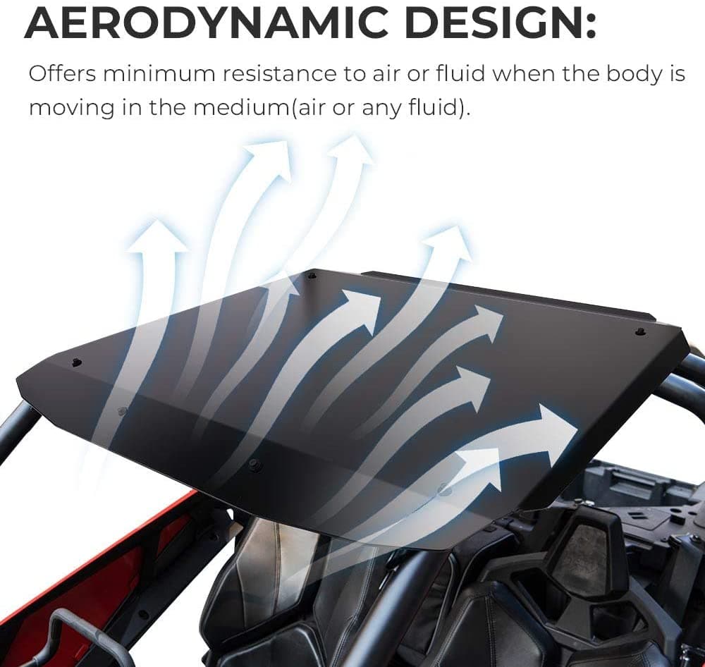 KEMIMOTO Powder-Coated Aluminum Roof Black for Polaris RZR XP