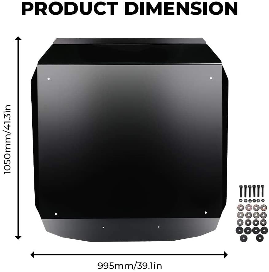 KEMIMOTO Powder-Coated Aluminum Roof Black for Polaris RZR XP