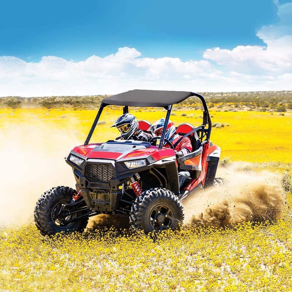 KEMIMOTO Powder-Coated Aluminum Roof Black for Polaris RZR XP