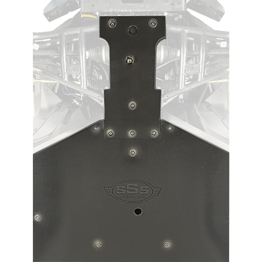 Ultimate 2-Piece UHMW Skid Plate for Polaris Ranger Crew 1500 Off-Road Protection
