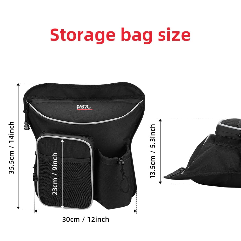 Kemimoto 600D UTV Cab Pack Luggage Storage Bag for Can‑Am