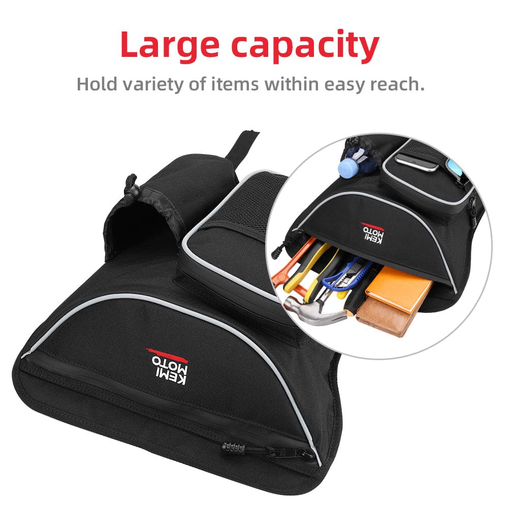 Kemimoto 600D UTV Cab Pack Luggage Storage Bag for Can‑Am