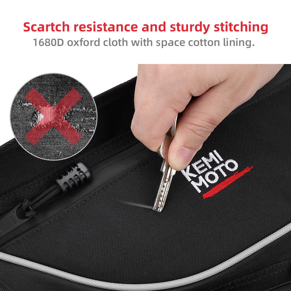 Kemimoto 600D UTV Cab Pack Luggage Storage Bag for Can‑Am