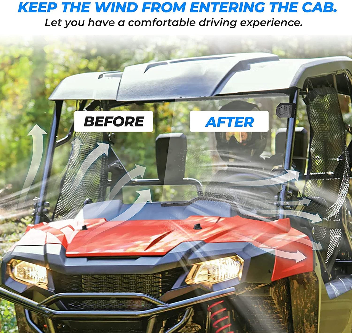 Front Windshield Polycarbonate for Pioneer 700/ 700-4 (2014-2025)