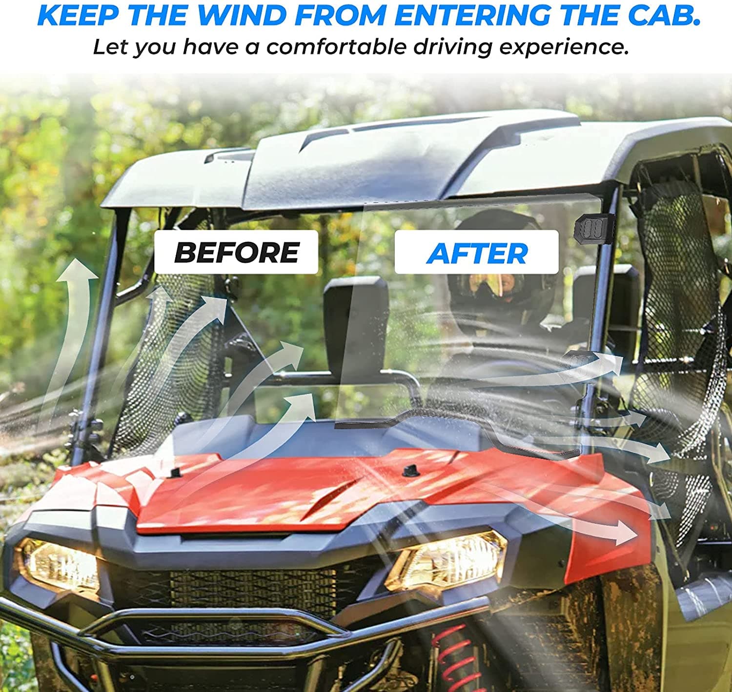 Front Windshield Polycarbonate for Pioneer 700/ 700-4 (2014-2025)