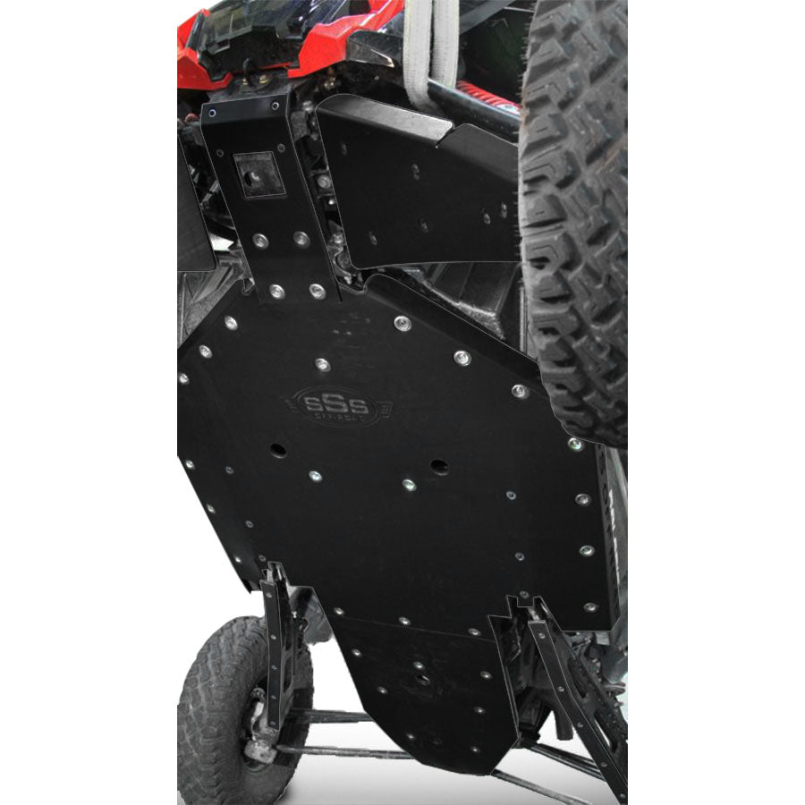 Ultimate Heavy-Duty Polaris RZR XP Turbo S Skid Plate with Integrated Rock Sliders