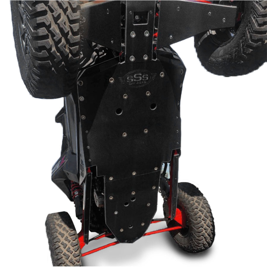 Ultimate Polaris RZR RS1 Full Skid Plate with Built-In Rock Sliders