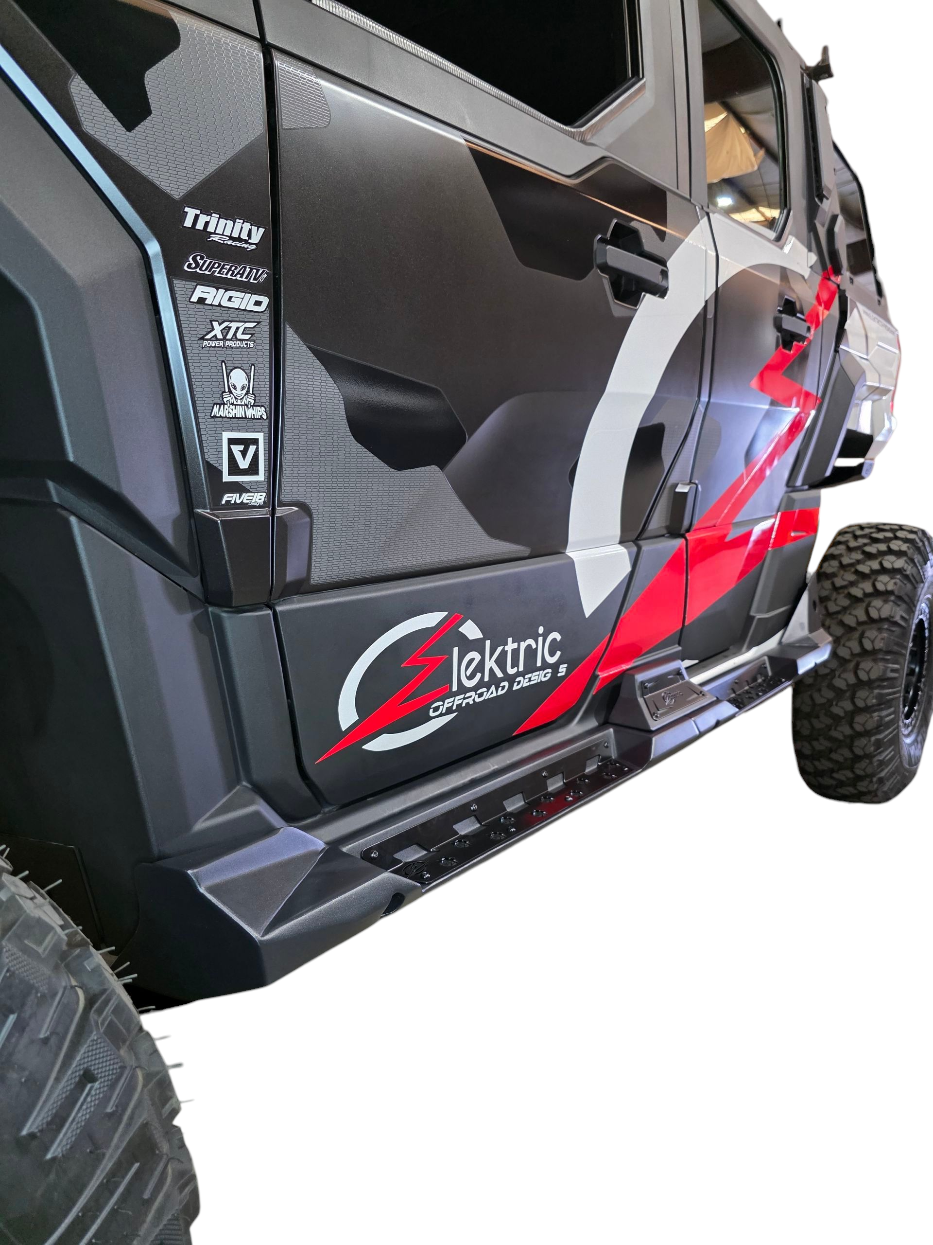 2024 Polaris Xpedition Rock Steps 4‑Seat Hammer Black Finish