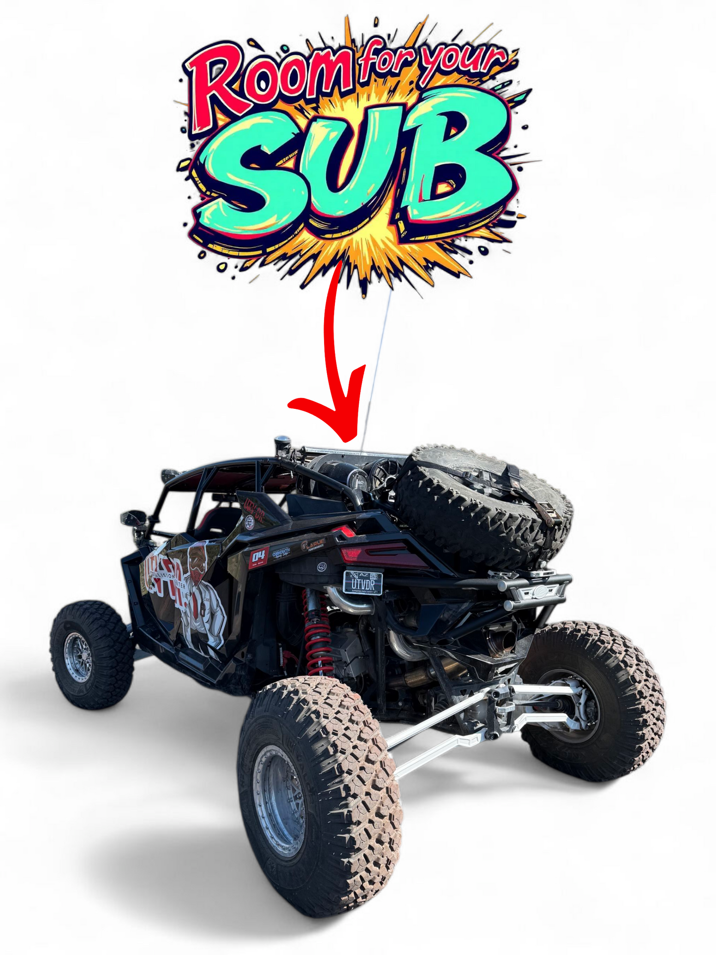 Polaris RZR Pro R Amp Tire Rack Bumper Combo