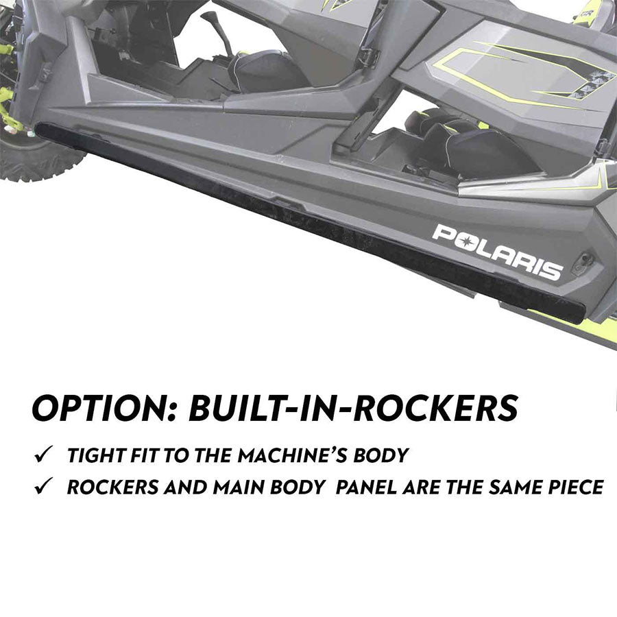 Ultimate RZR XP 4 Turbo UHMW Rock Sliders: Single-Piece Side Protection