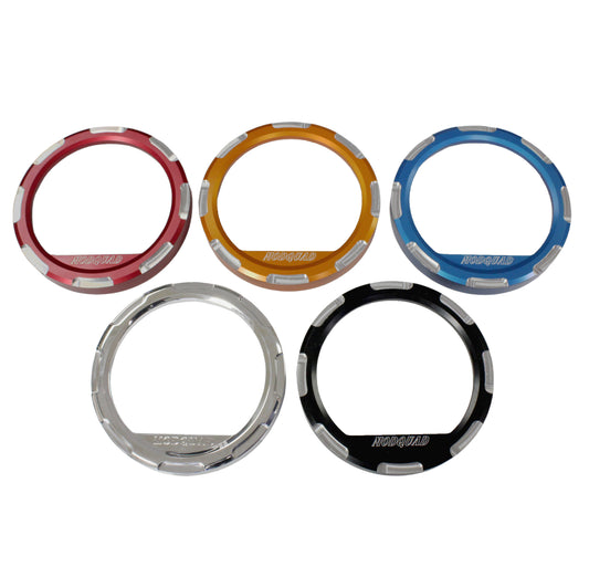 Billet Aluminum Dash Gauge Bezel Polaris RZR – Blue Red Orange