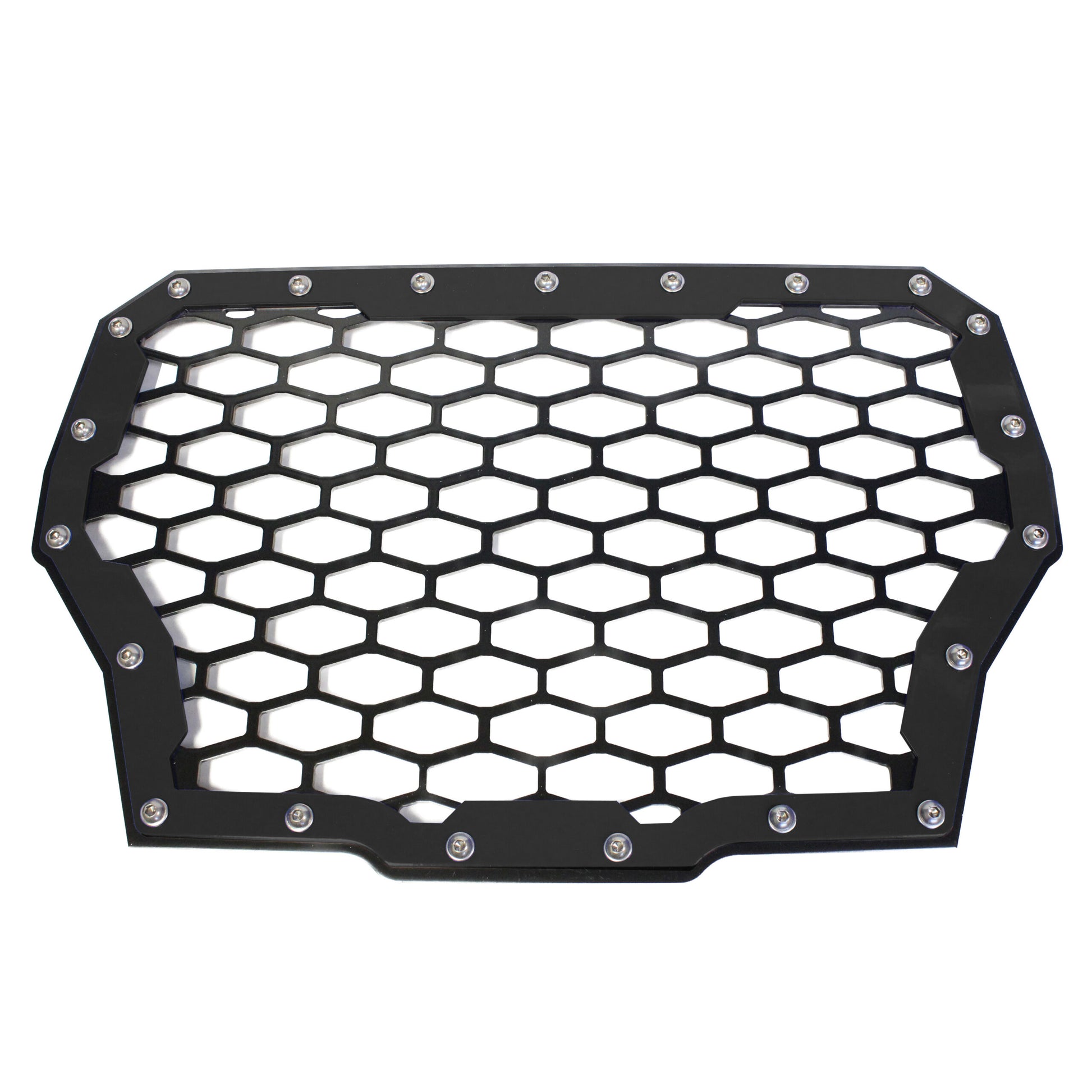 Polaris RZR XP Turbo Front Grill 2‑Panel Black Powder‑Coated