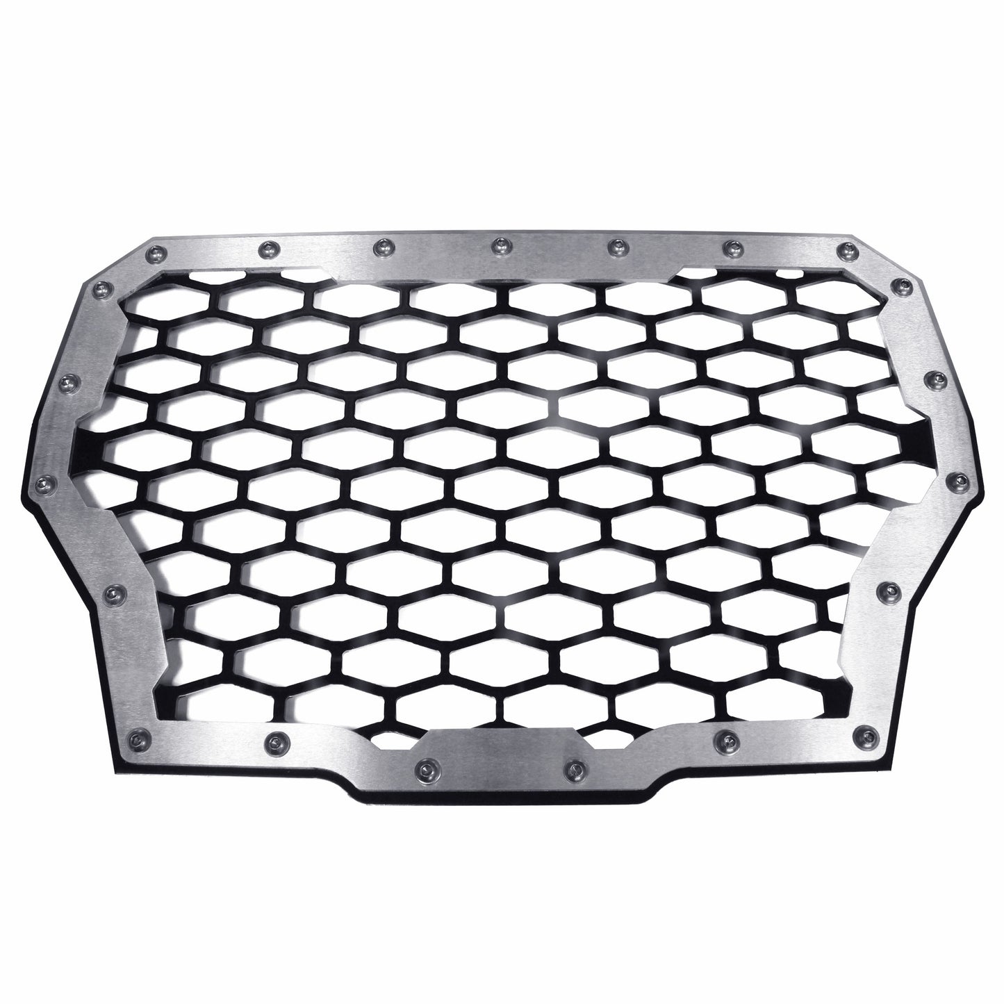 Polaris RZR XP Turbo Front Grill 2‑Panel Black Powder‑Coated