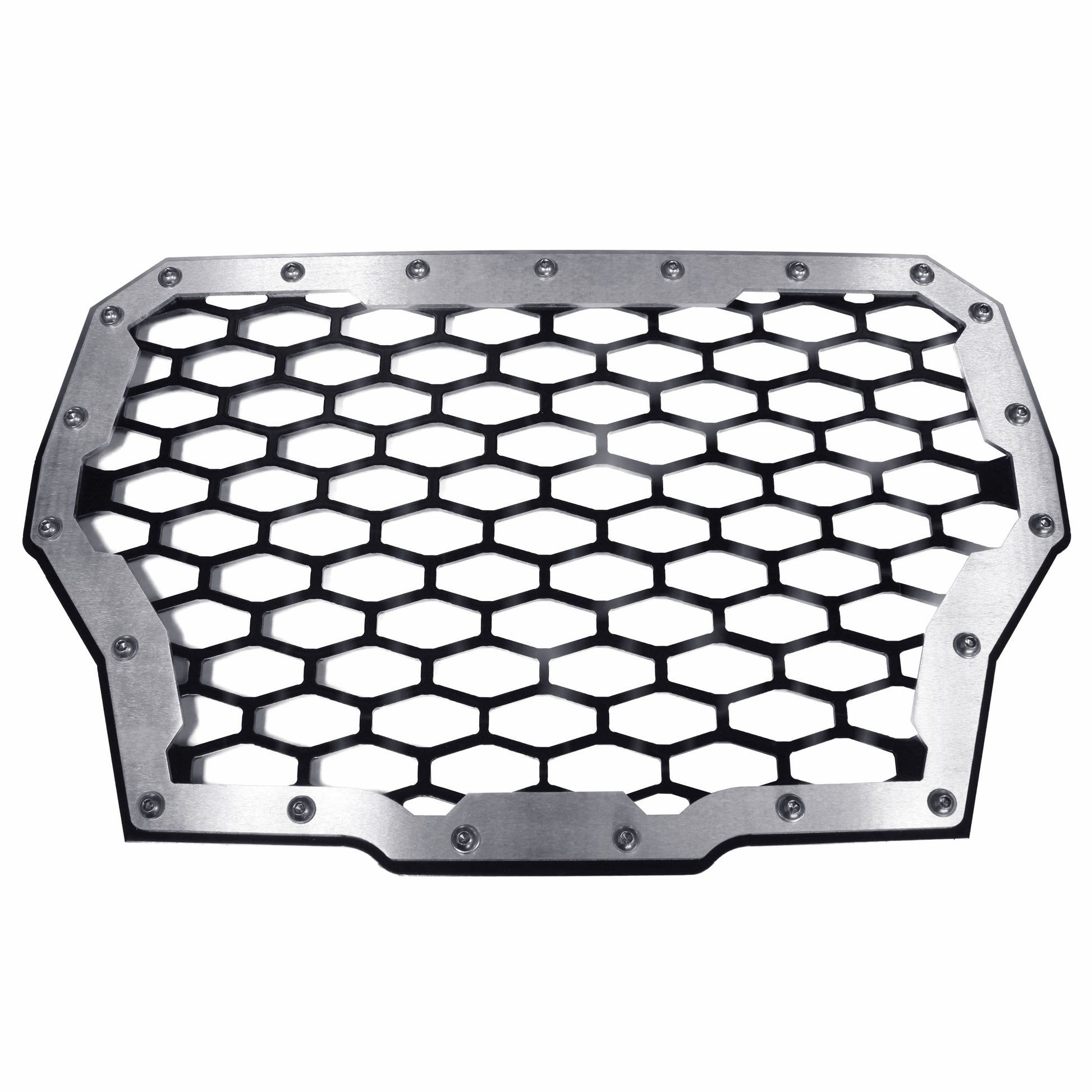 Polaris RZR XP Turbo Front Grill 2‑Panel Black Powder‑Coated