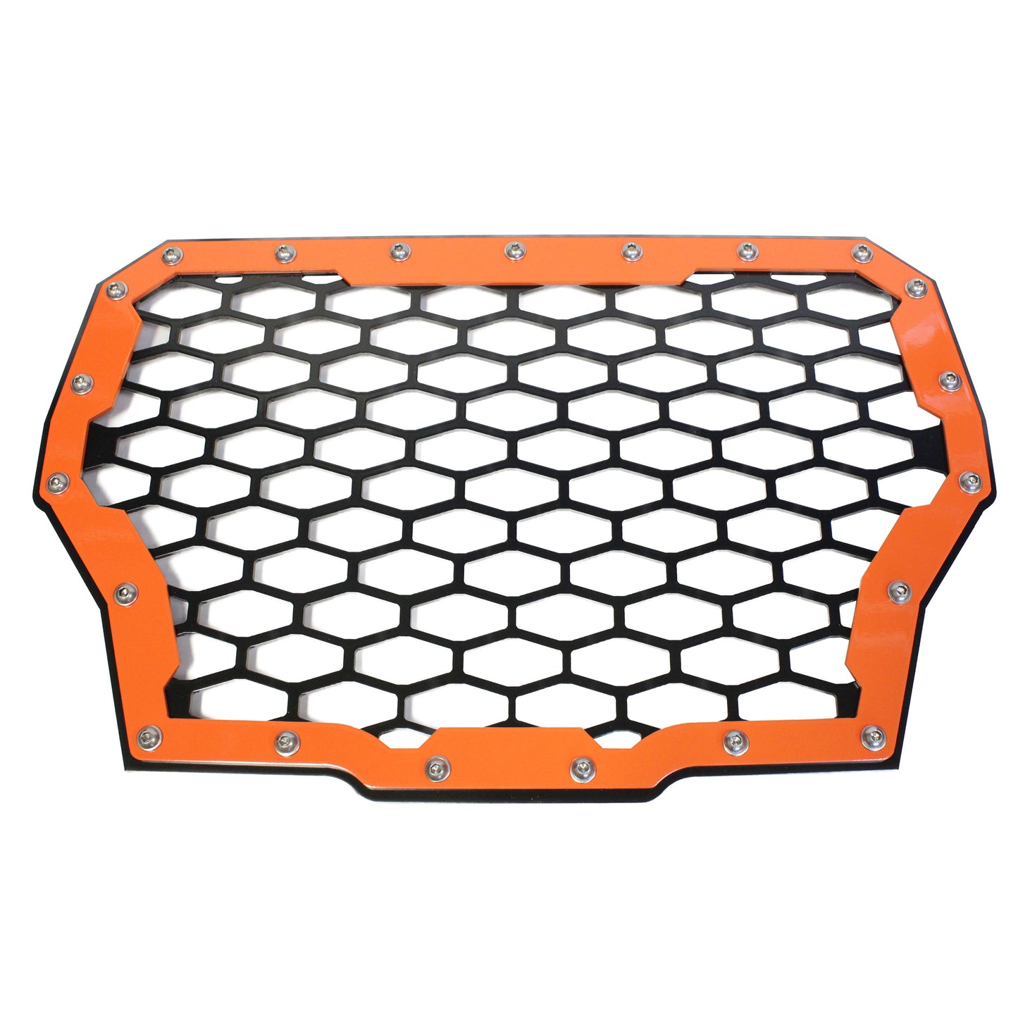 Polaris RZR XP Turbo Front Grill 2‑Panel Black Powder‑Coated