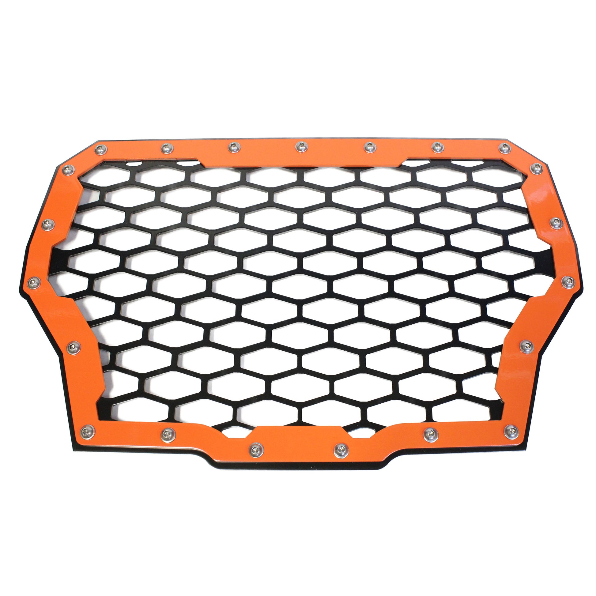 Polaris RZR XP Turbo Front Grill 2‑Panel Black Powder‑Coated