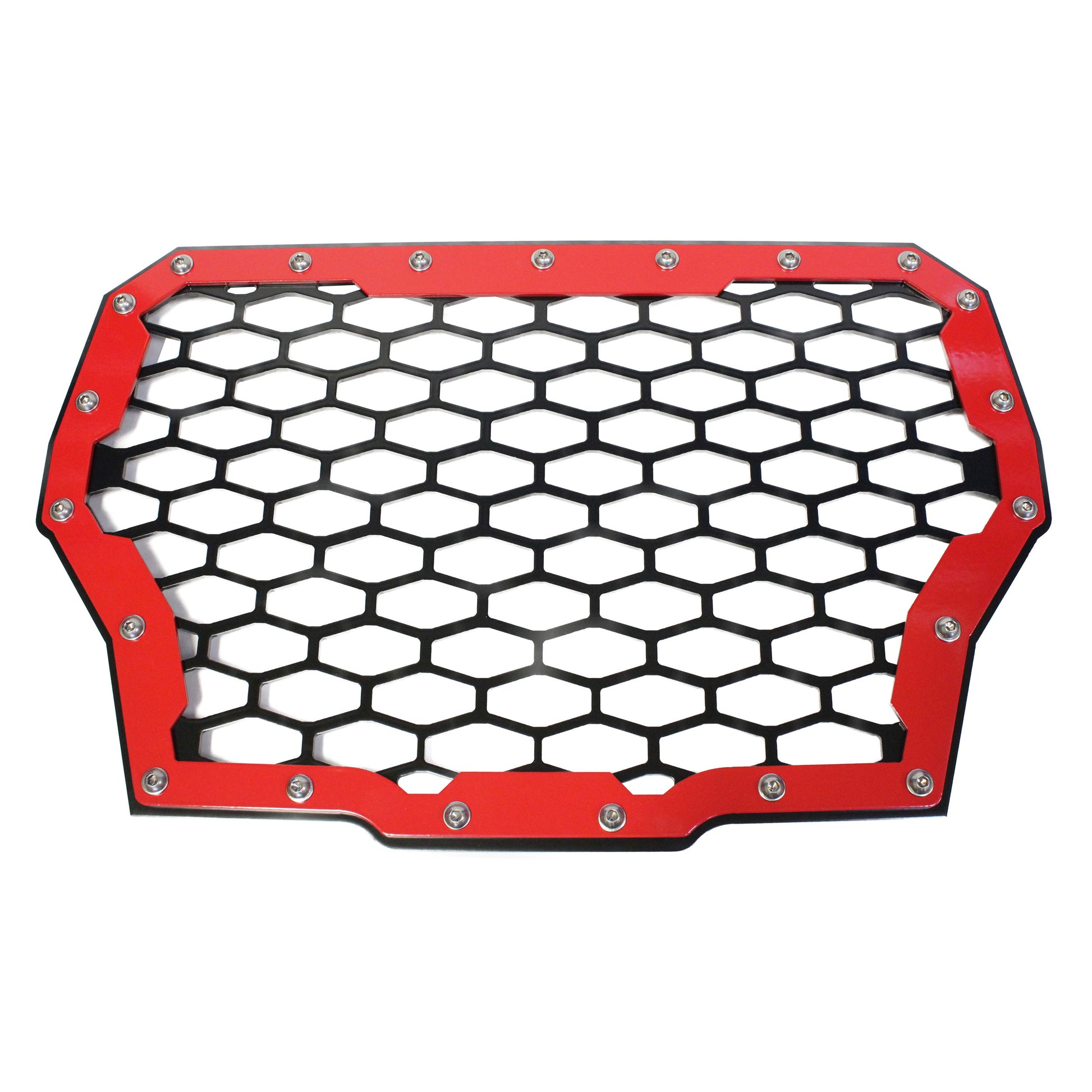 Polaris RZR XP Turbo Front Grill 2‑Panel Black Powder‑Coated