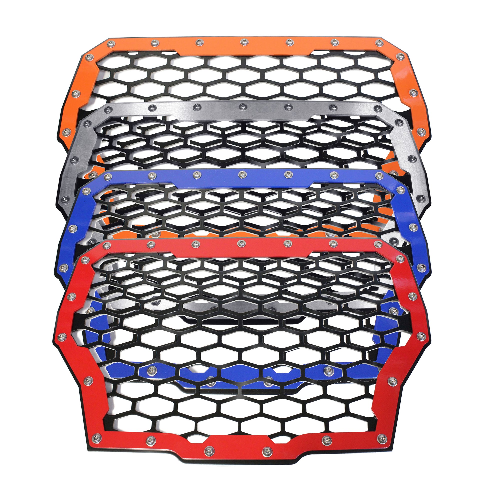 Polaris RZR XP Turbo Front Grill 2‑Panel Black Powder‑Coated