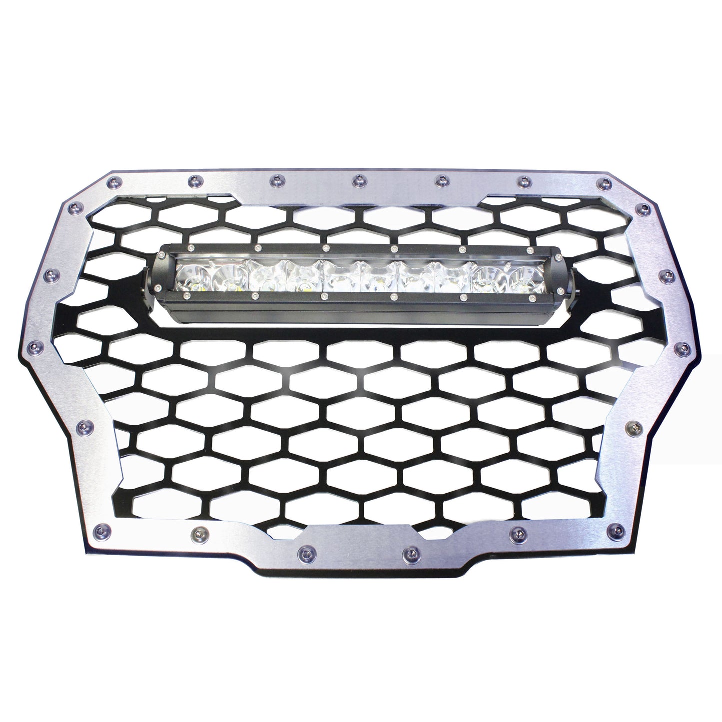 Polaris RZR XP Turbo Front Grill with 10" Light Bar