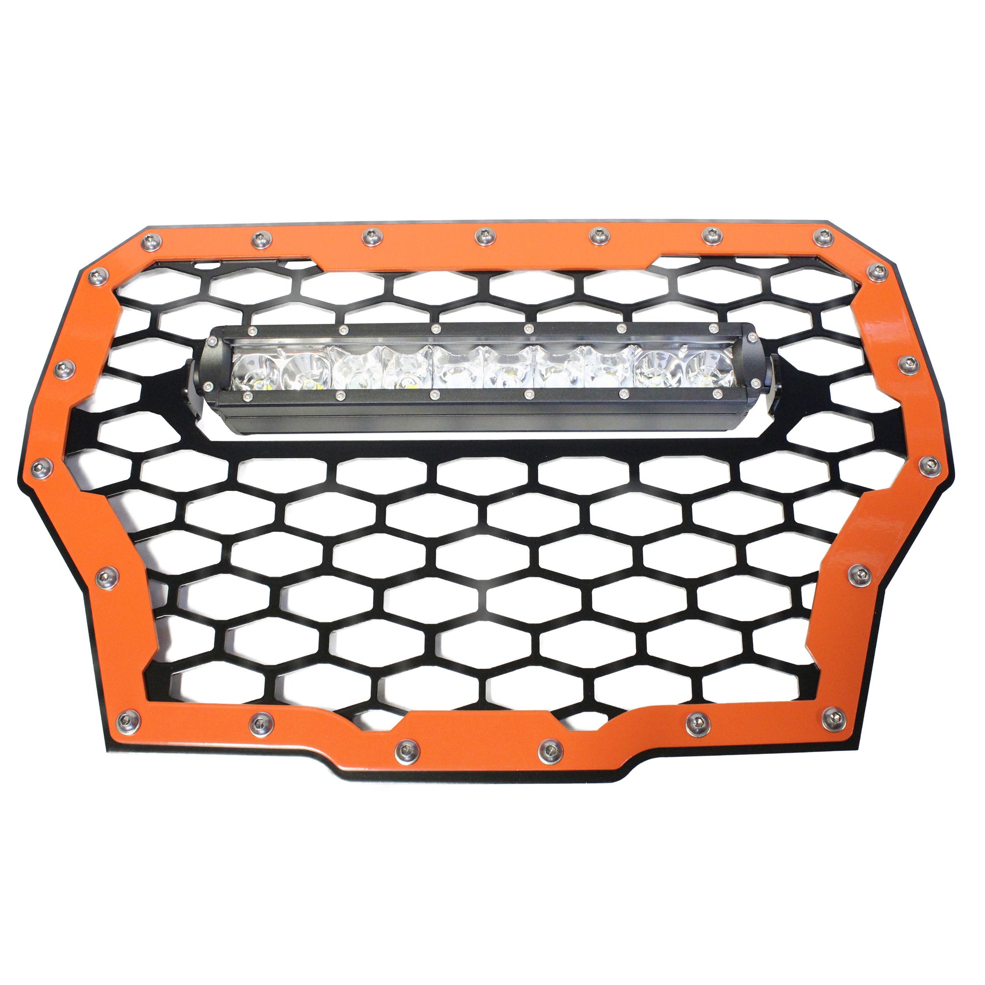 Polaris RZR XP Turbo Front Grill with 10" Light Bar