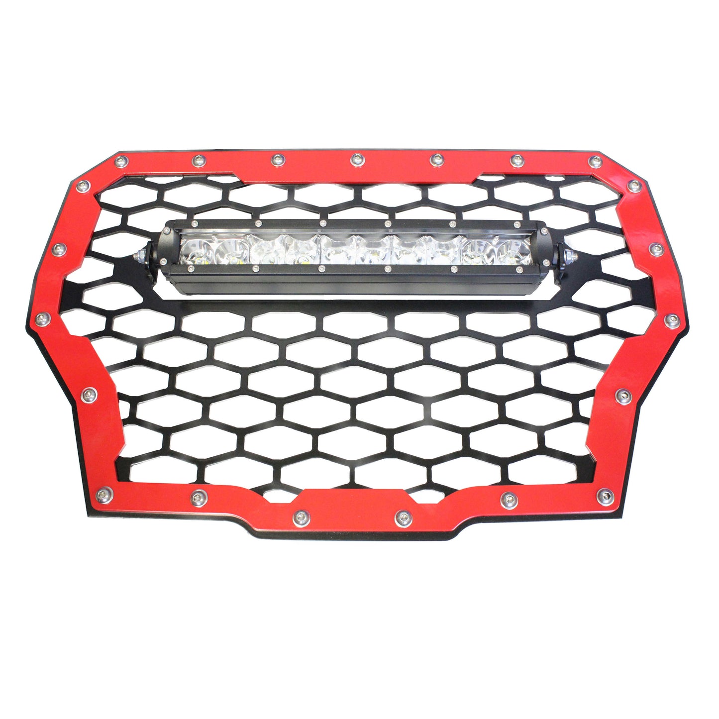 Polaris RZR XP Turbo Front Grill with 10" Light Bar