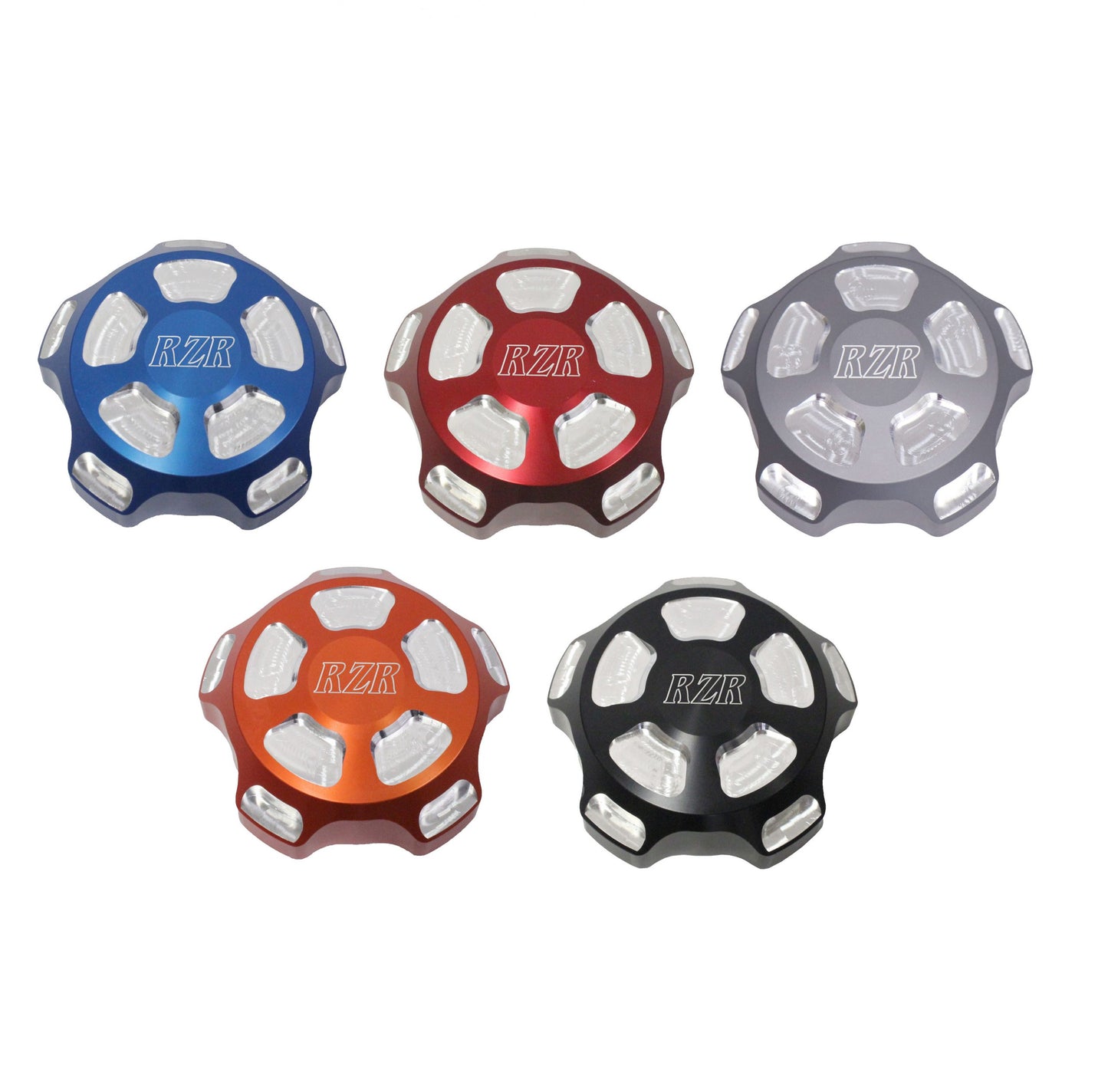 Polaris RZR Billet Aluminum Gas Cap Black Logo