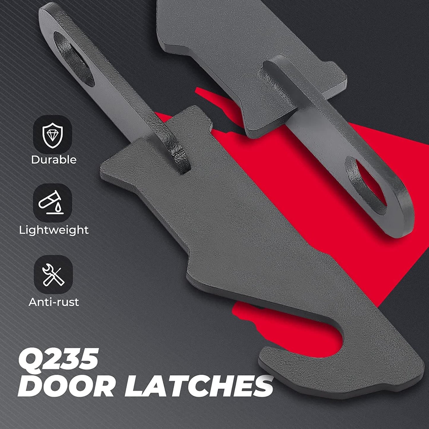 Kemimoto RZR Door Latch Extender Anti‑Rust 1 Pair