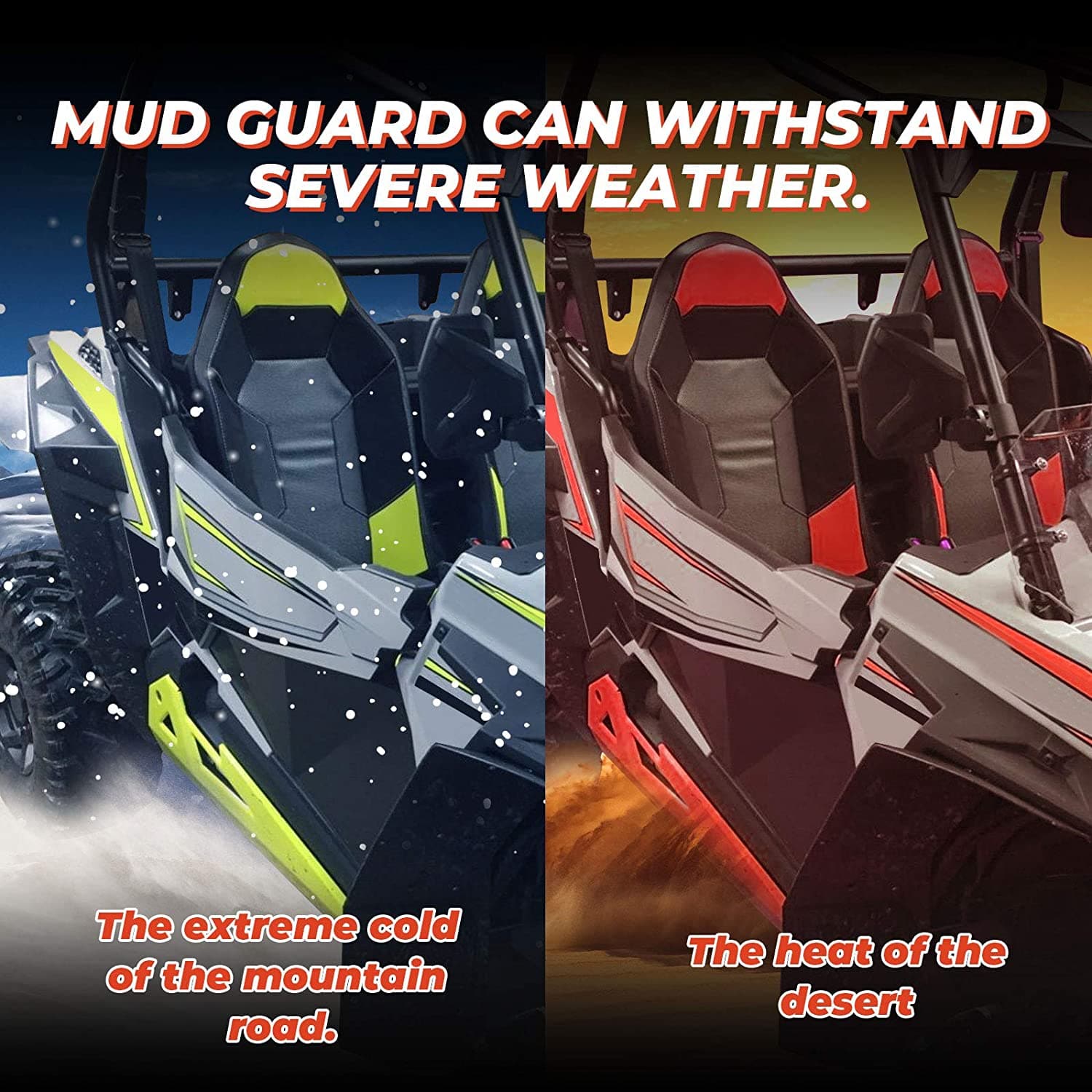 KEMIMOTO Extended Fender Flares for Polaris RZR S900 S1000 4‑900
