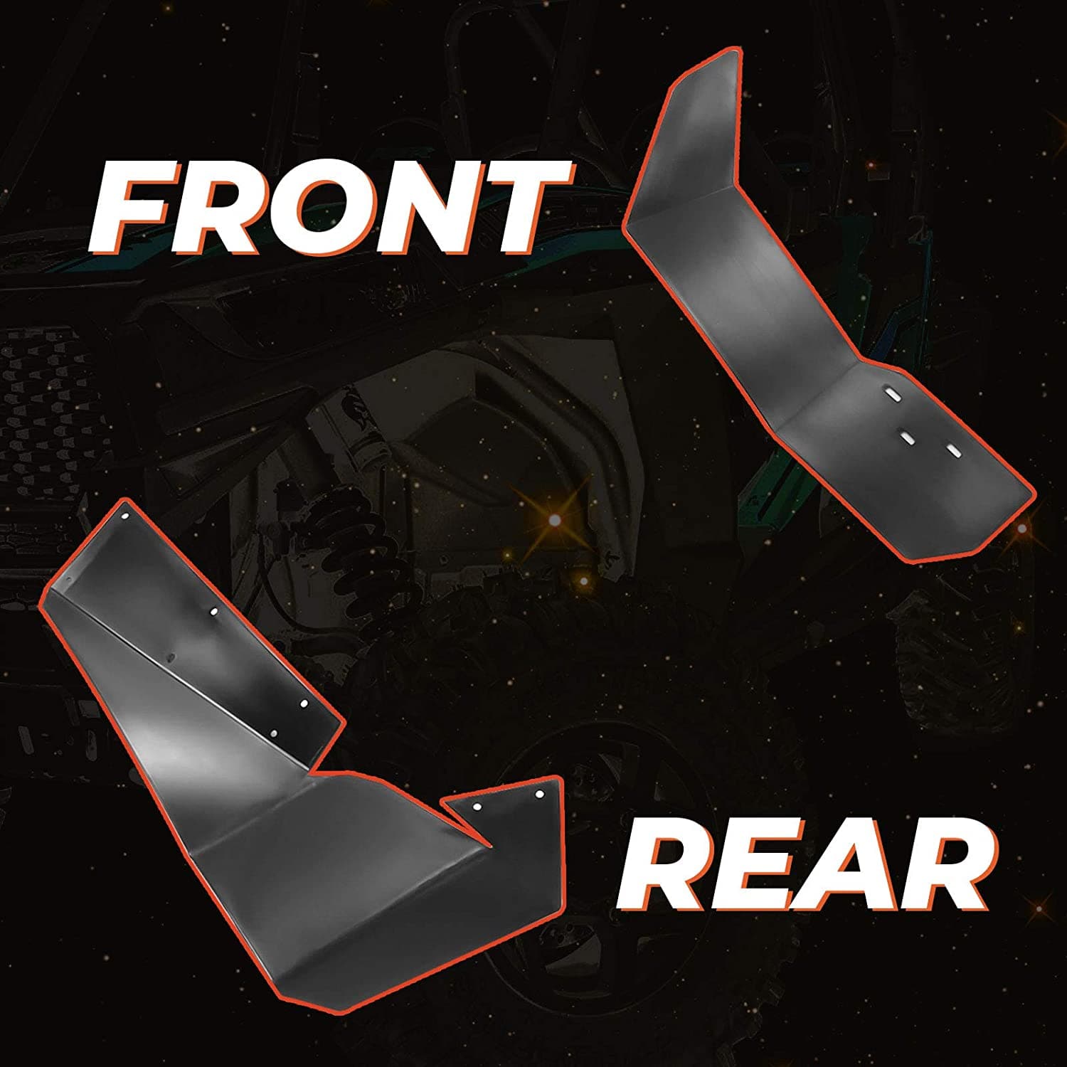 KEMIMOTO Fender Flares for Polaris RZR S900/S1000/4‑900 2015‑2020