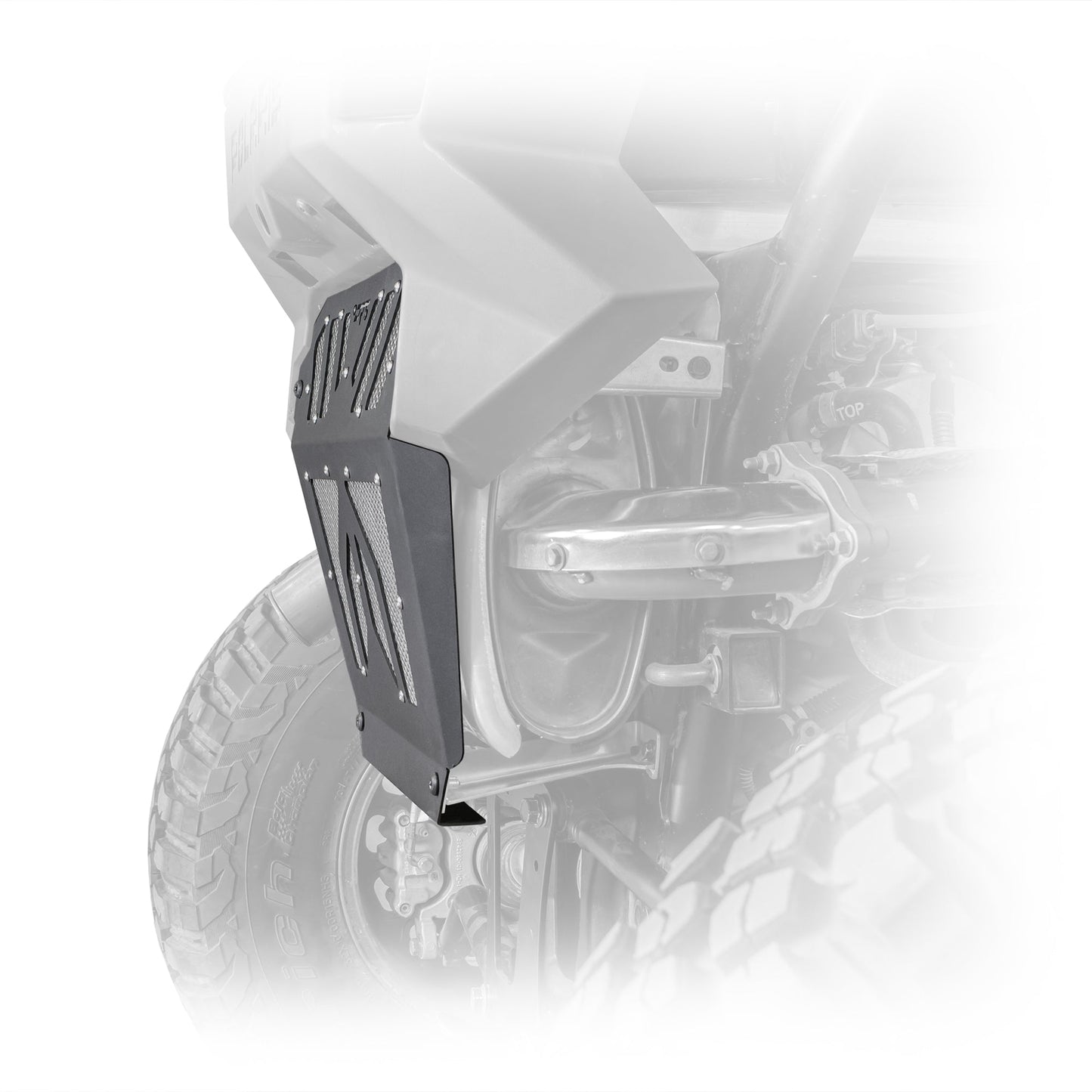 DRT Vented Aluminum Exhaust Cover for Polaris RZR Pro XP
