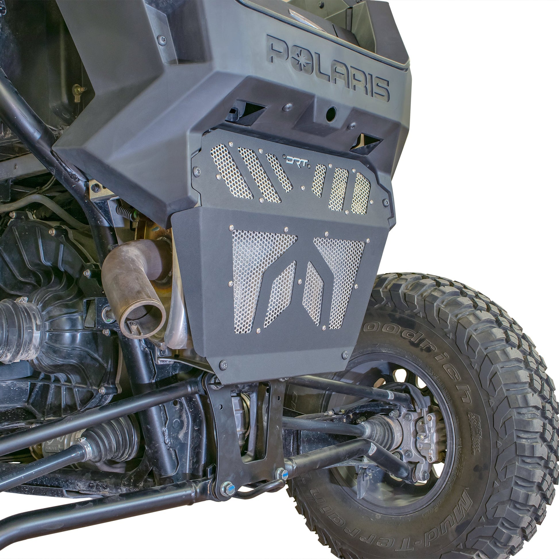 DRT Vented Aluminum Exhaust Cover for Polaris RZR Pro XP