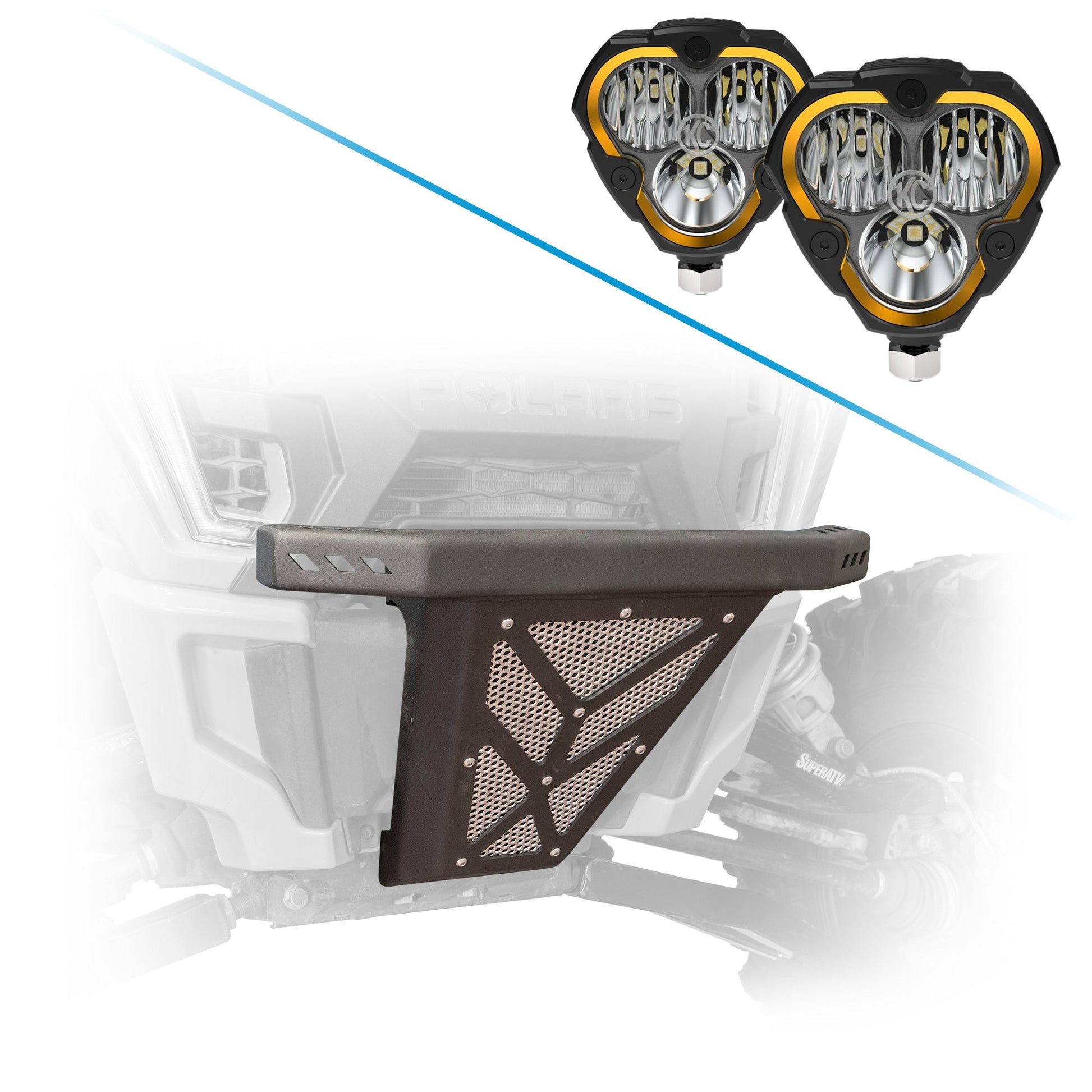 DRT Steel Front Bumper for Polaris RZR XP1000 Turbo 2014+