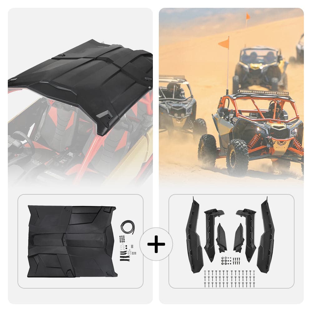 KEMIMOTO Hard Roof Mud Flares for Can‑Am Maverick X3 MAX