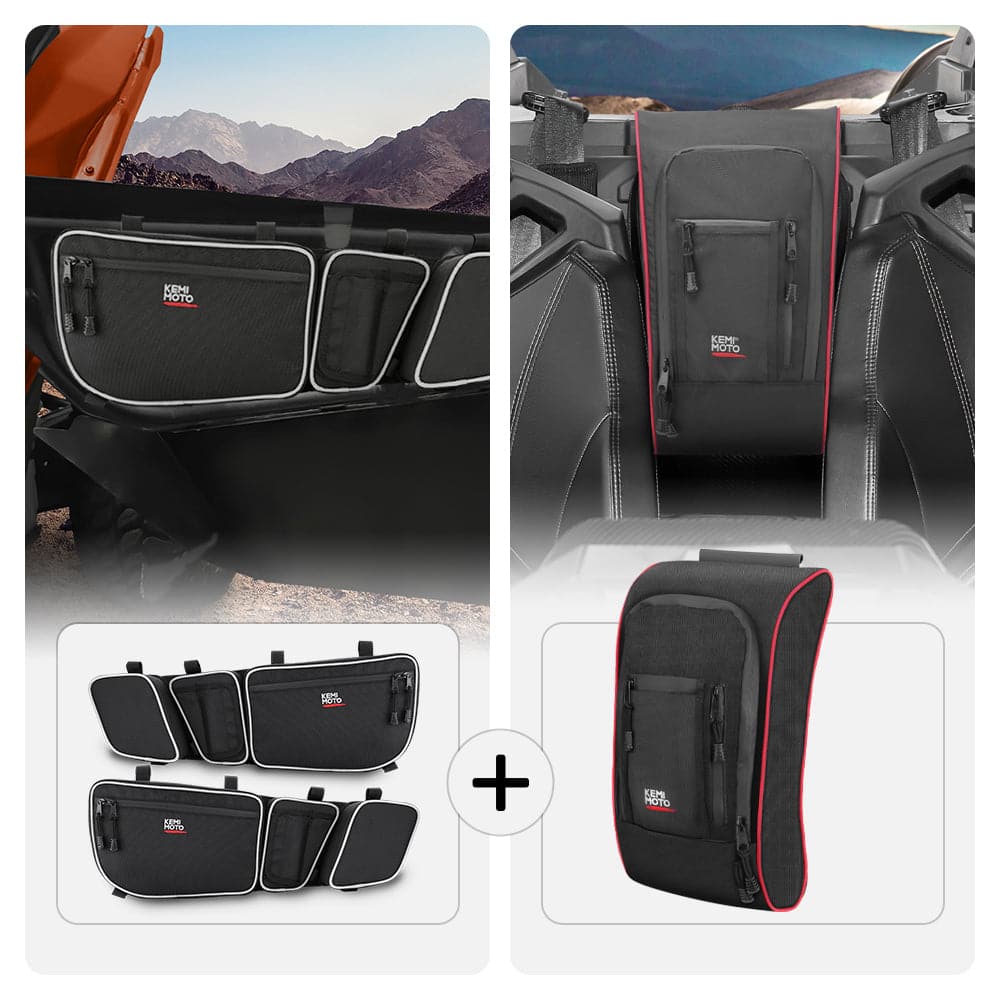 Kemimoto Can-Am Maverick X3/MAX Door & Center Storage Bags