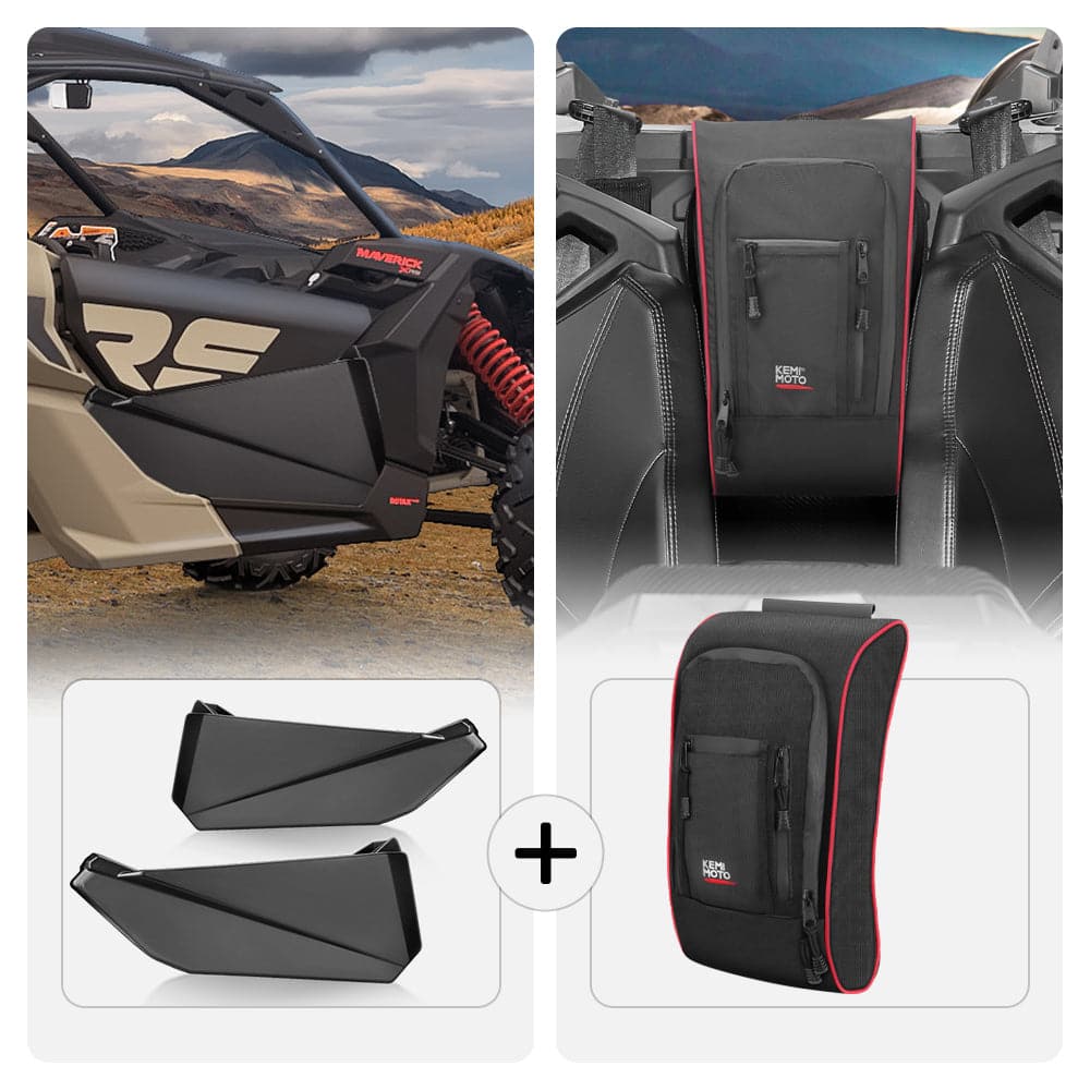 KEMIMOTO Lower Door Inserts and Console Bag for Can‑Am X3