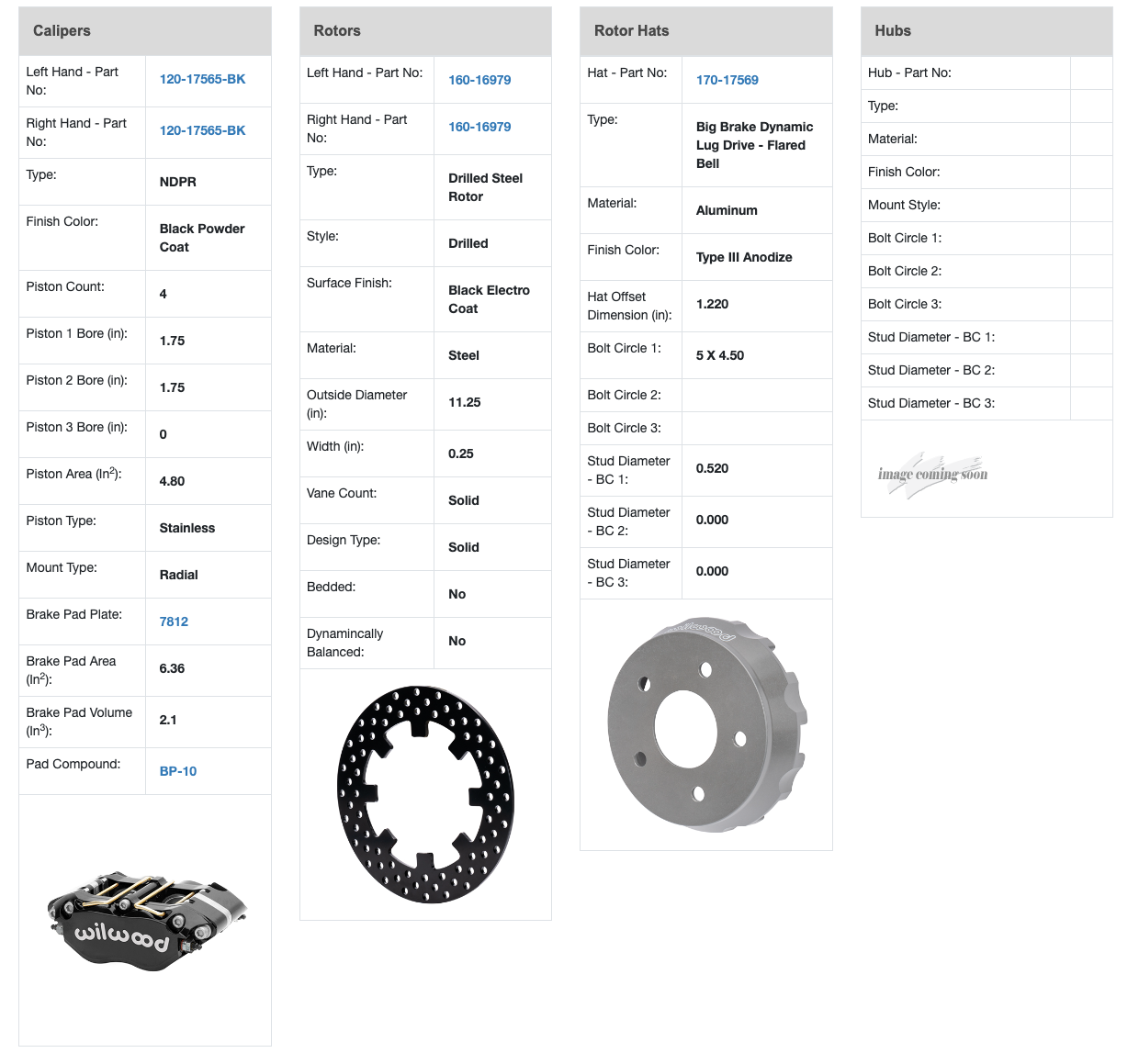 WilwoodFront Brake Kit for ProR TurboR UTV