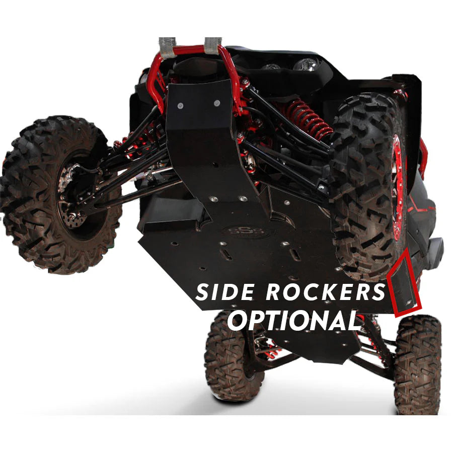 Yamaha YXZ 1000R Durable UHMW Full Skid Plate with Integrated Rock Sliders
