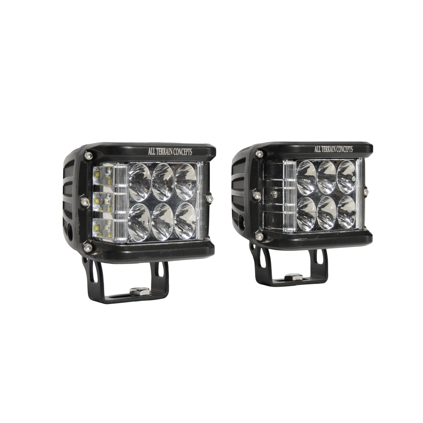 All Terrain Concepts Side Shooter Pods 6 CREE LEDs Black