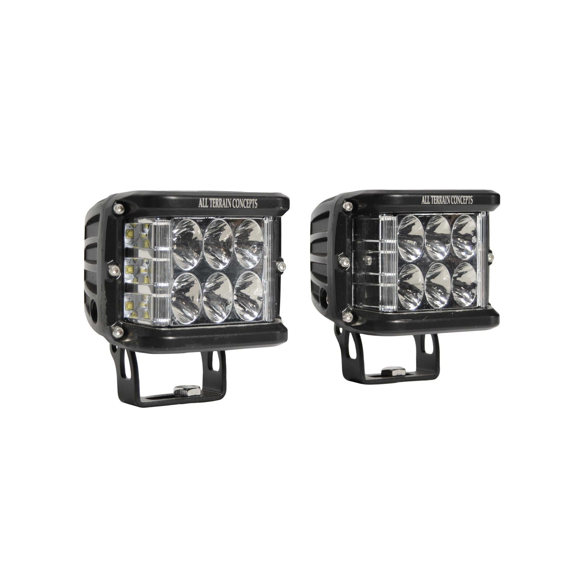 All Terrain Concepts Side Shooter Pods 6 CREE LEDs Black
