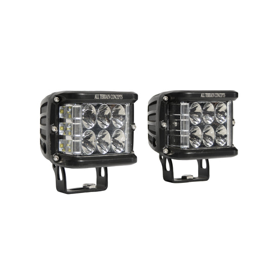 All Terrain Concepts Side Shooter Pods 6 CREE LEDs Black