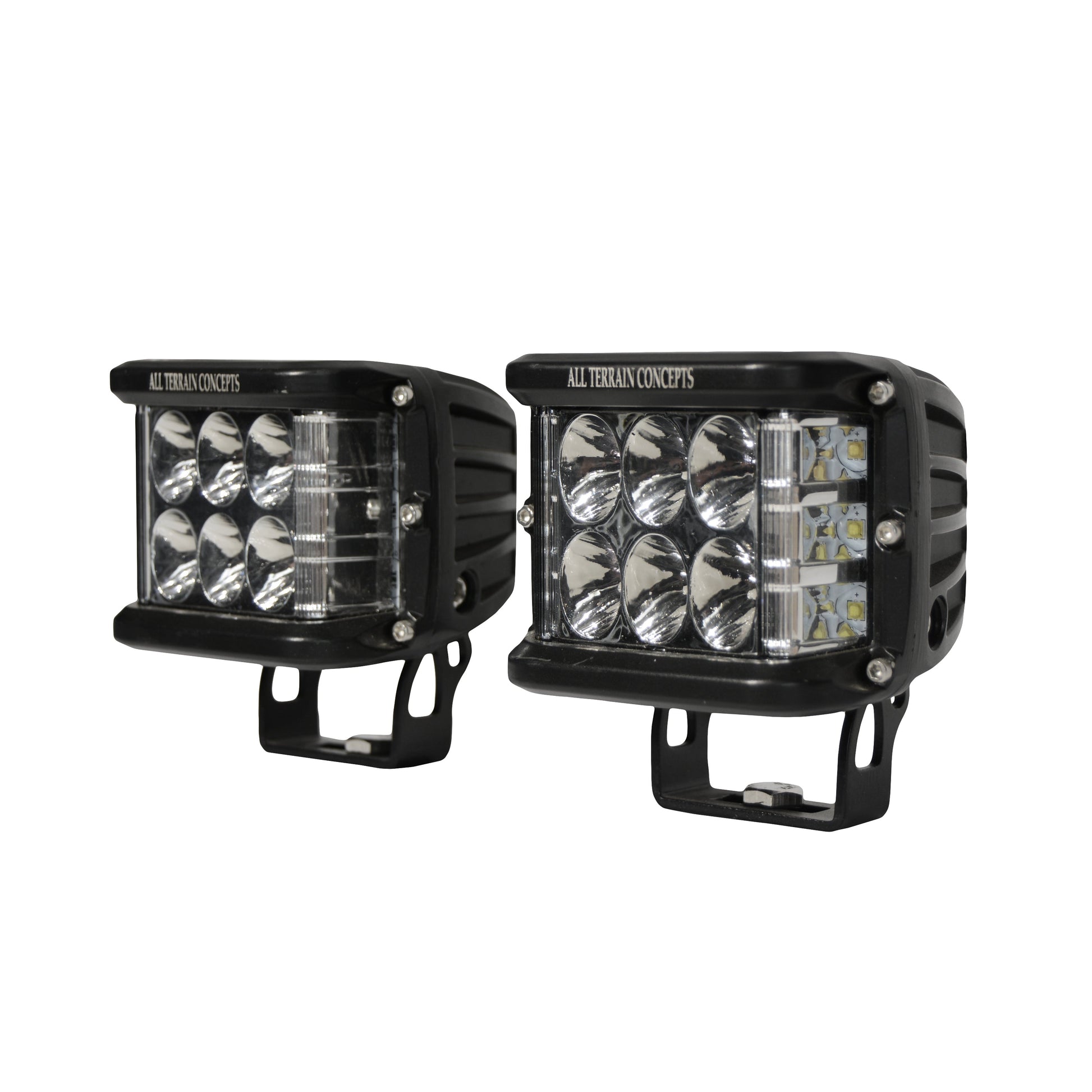 All Terrain Concepts Side Shooter Pods 6 CREE LEDs Black