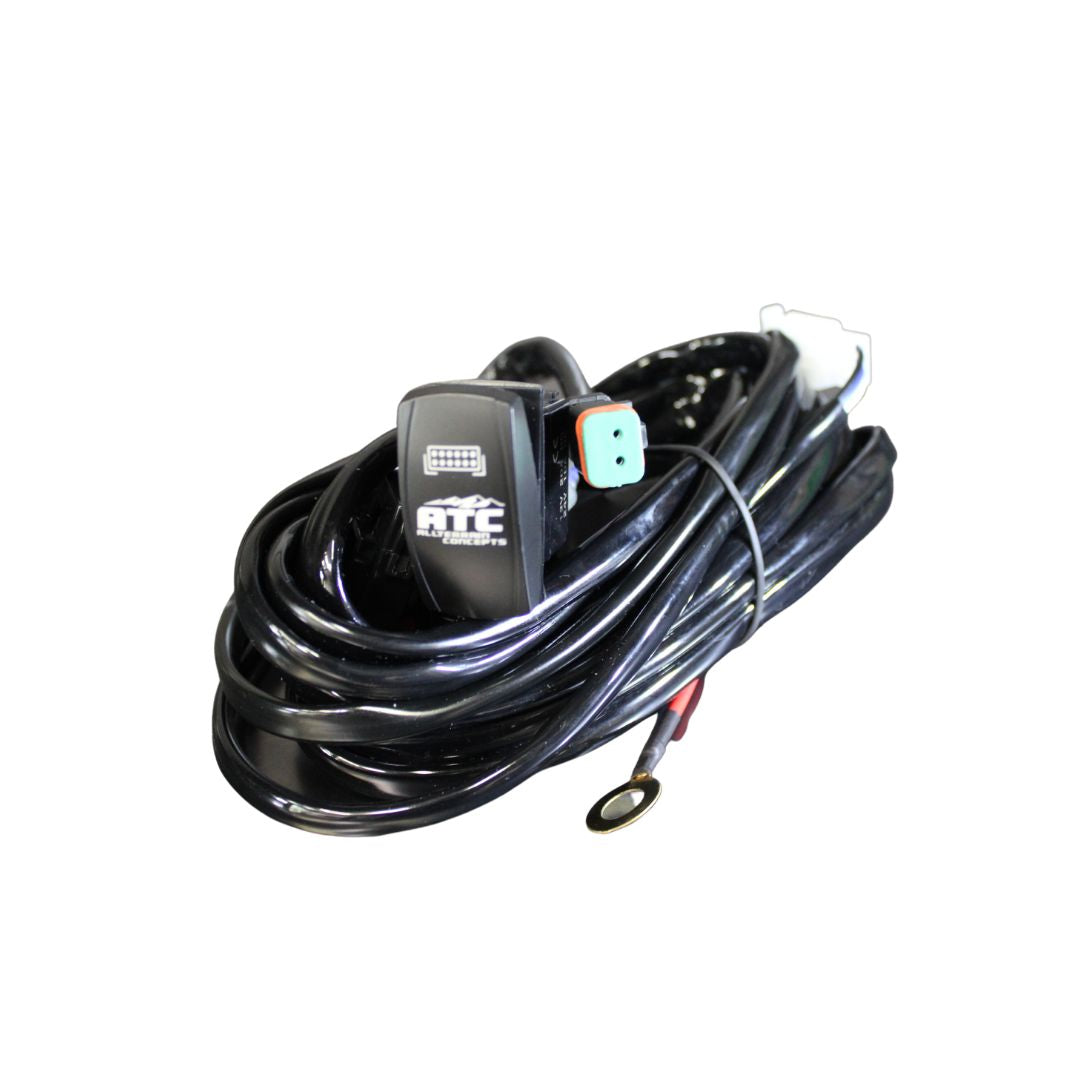 All Terrain Concepts Light Bar Wiring Harness Single 12‑Gauge