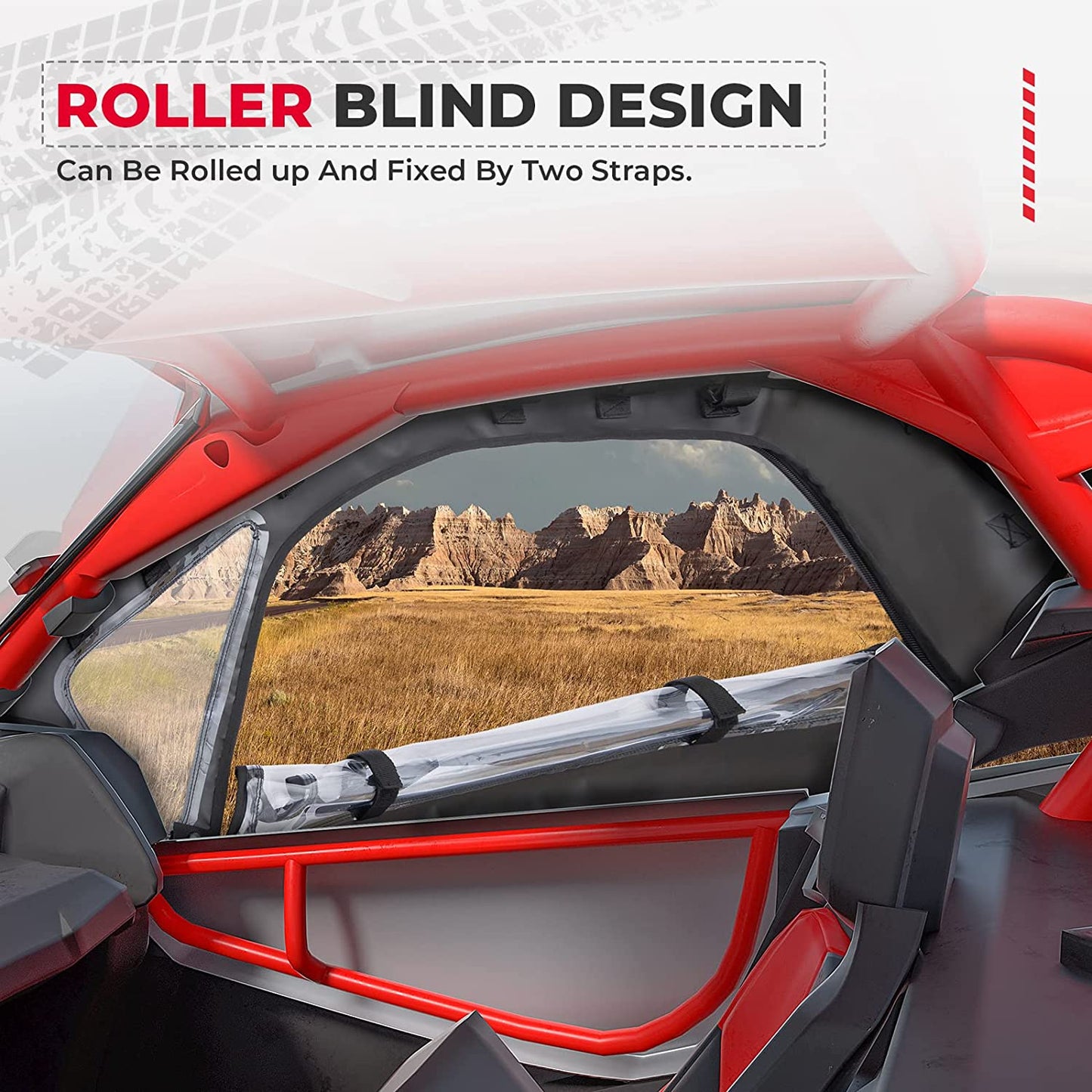 Kemimoto Maverick X3/MAX Full Windshield Set Front Rear Soft Door