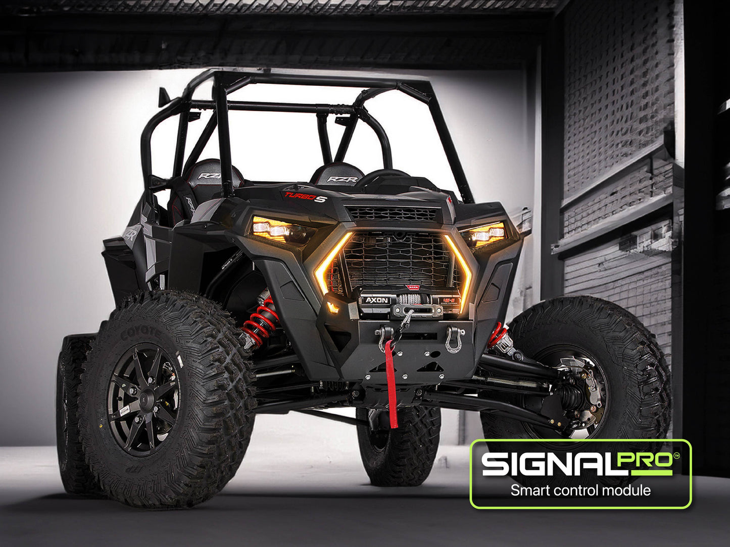 Polaris RZR Turbo S Signal Pro Replacement Headlights Fangs Combo 2018-2022