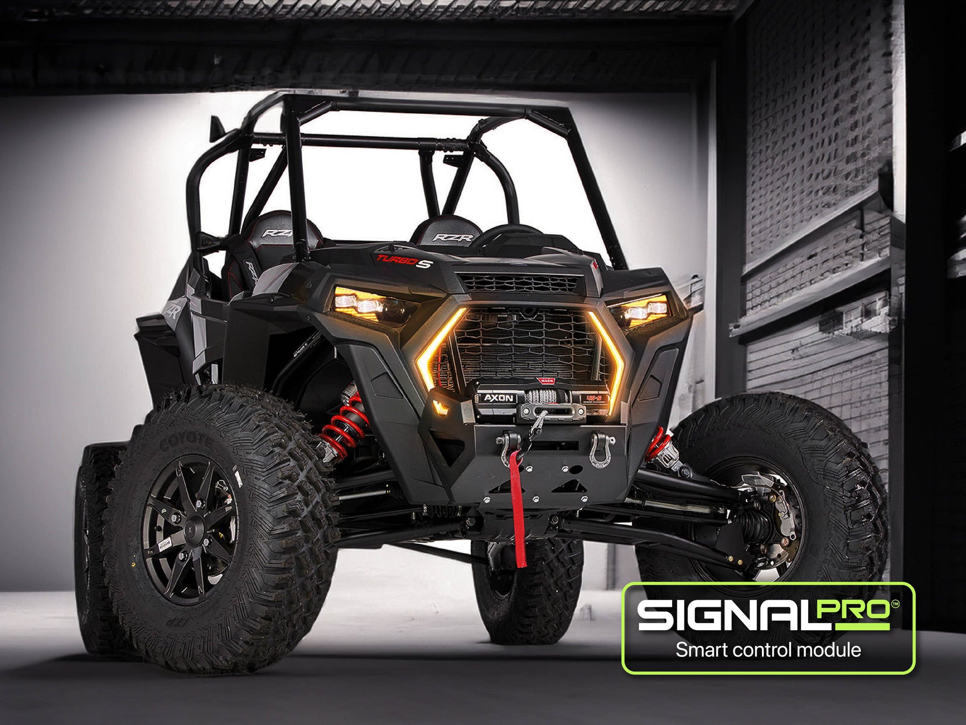 Polaris RZR Turbo S Signal Pro Replacement Headlights Fangs Combo 2018-2022