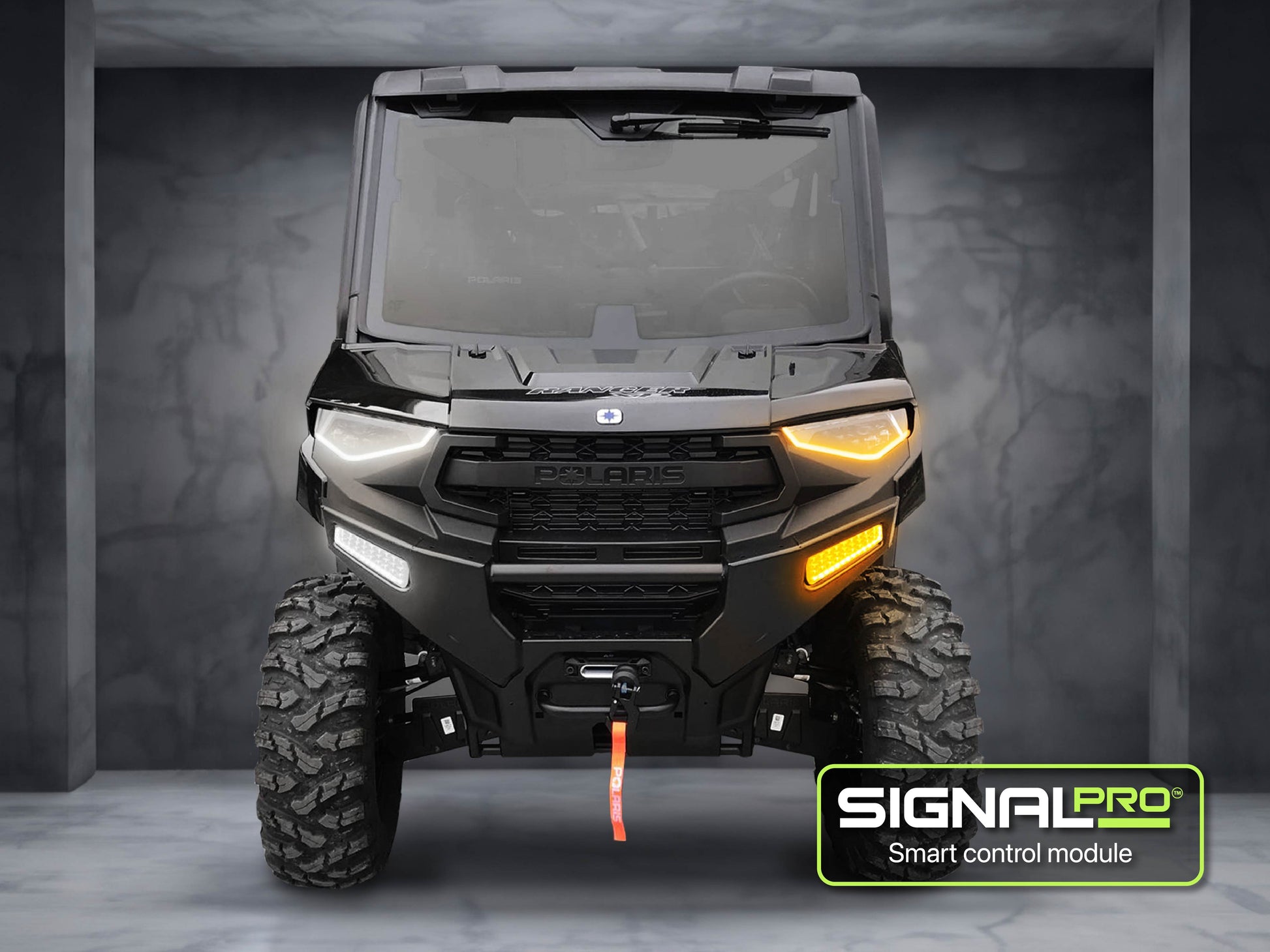 WD Electronics Signal Pro Combo Auxiliary Lights & Sequential Turn Signal Kit for 2018+ Polaris Ranger XP 1000 Northstar