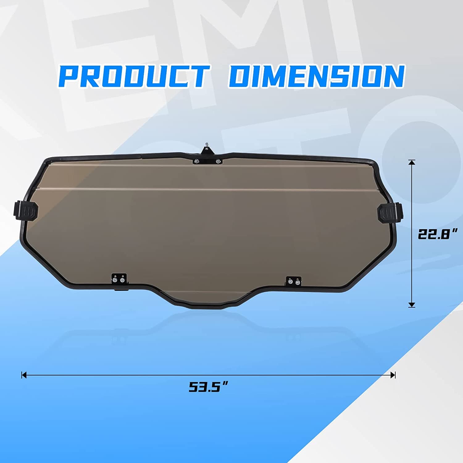 Kemimoto Rear Windshield High Light Transmittance for Honda Talon 1000X/1000R