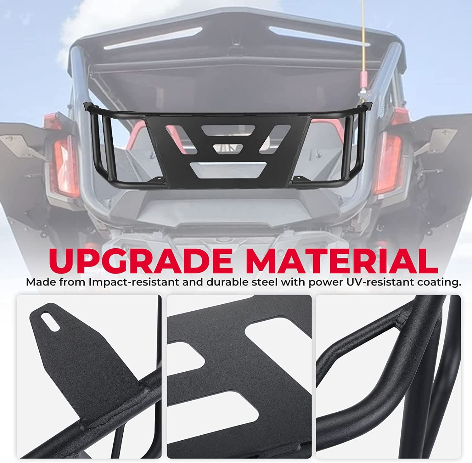 Kemimoto Bed Enclosure Tailgate Extender for Talon 1000X 1000R 2019‑2024