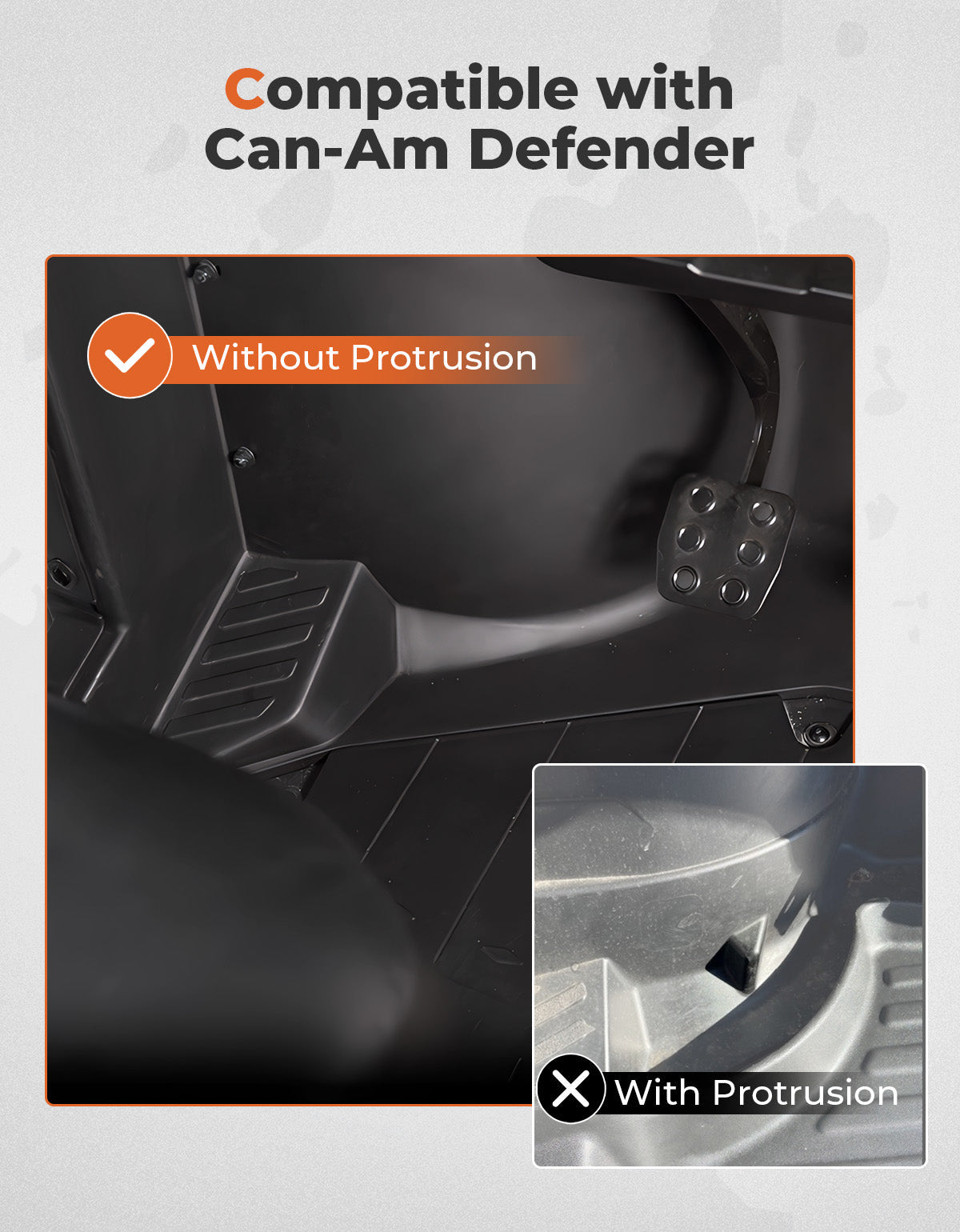 TPE Floor Mats and Bed Liner for Can‑Am Defender