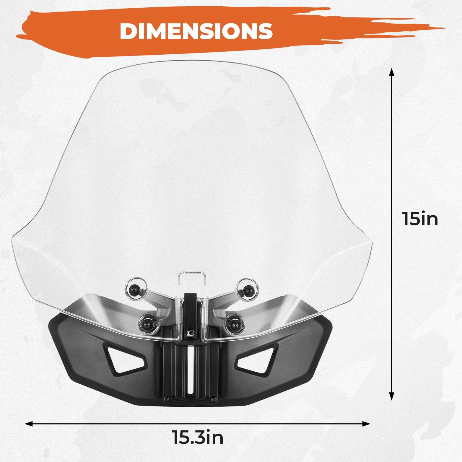 Kemimoto Adjustable Front Windshield for Can‑Am Ryker Rally